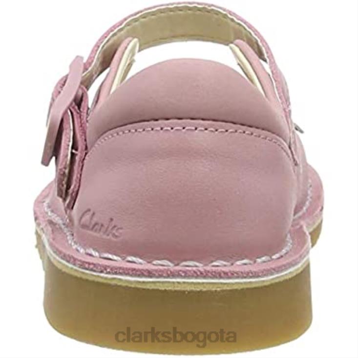 Clarks 0DX8L321 Zapatos clarks comet gem de cuero para niño rosa polvoriento niños