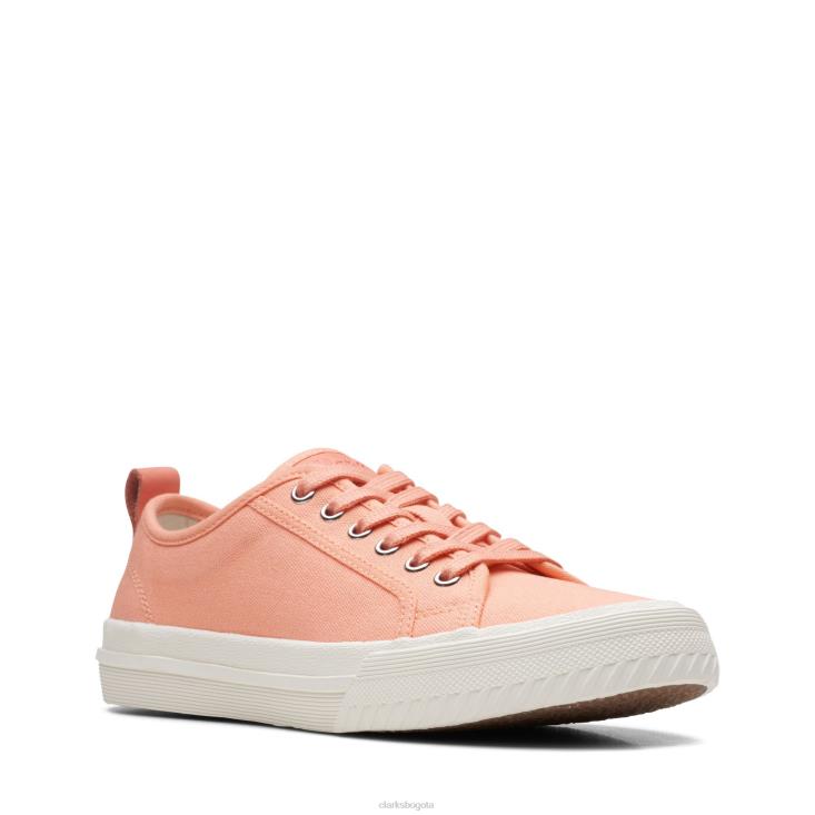 Clarks 0DX8L3214 clarks roxby lace coral lona mujer lona coralina