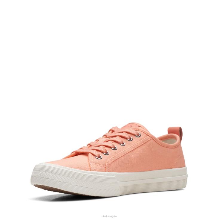 Clarks 0DX8L3214 clarks roxby lace coral lona mujer lona coralina