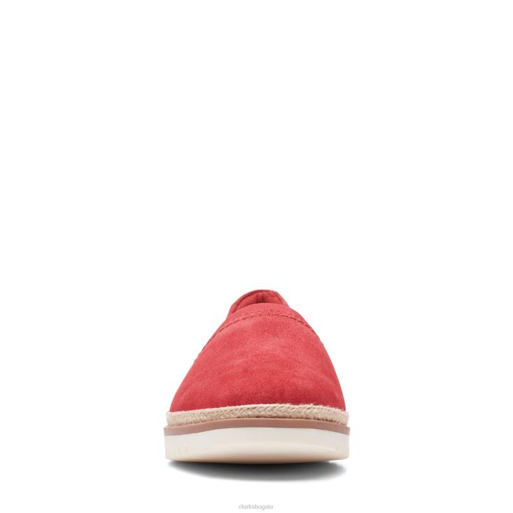 Clarks 0DX8L3216 clarks ante rojo serena paige mujer gamuza roja