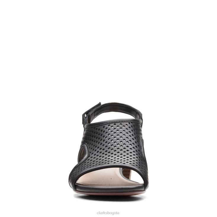 Clarks 0DX8L3219 clarks caroleigh star de cuero negro mujer cuero negro