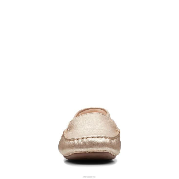 Clarks 0DX8L3221 pecas caminar clarks champagne lea mujer champaña