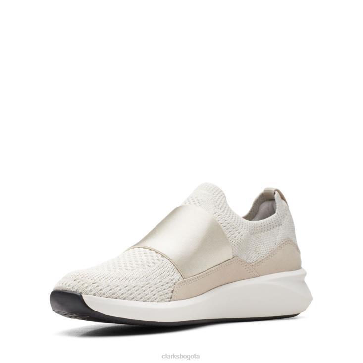 Clarks 0DX8L3230 clarks de punto blanco un rio knit mujer punto blanco