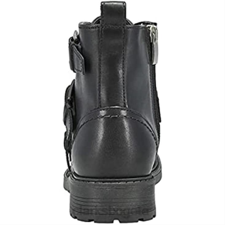 Clarks 0DX8L324 Bota de moto mujer piel negra orinoco2 con tachuelas clarks mujer cuero negro