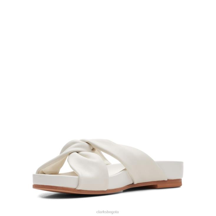 Clarks 0DX8L3241 clarks cuero blanco puro giro mujer cuero blanco