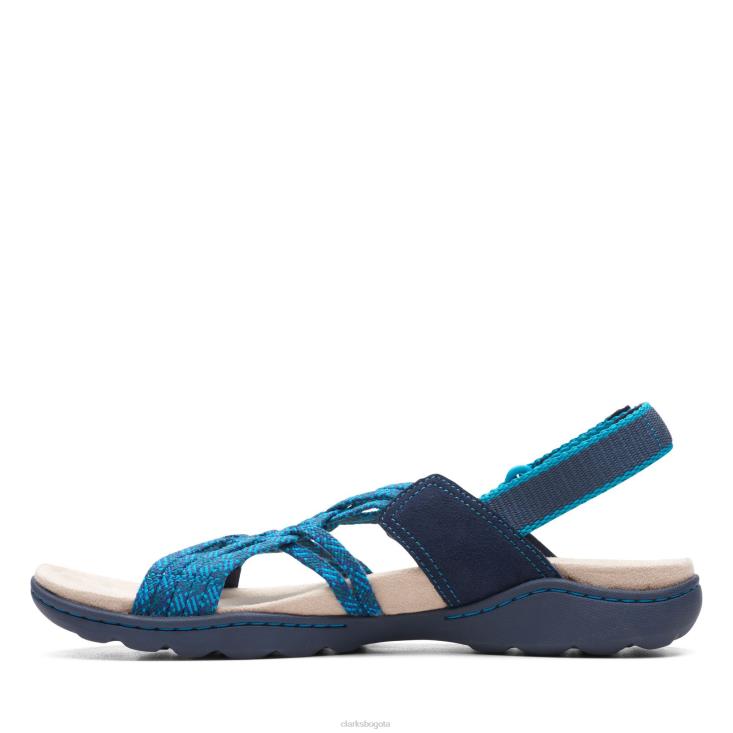 Clarks 0DX8L3248 clarks combi azul marino amanda facilidad mujer combinado azul marino