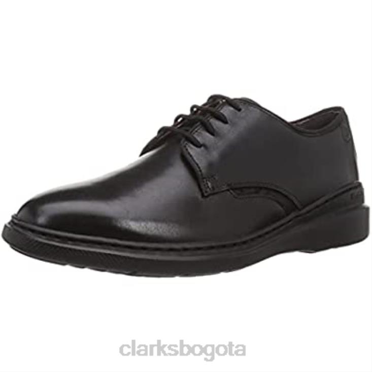 Clarks 0DX8L325 zapatilla baja dennet para hombre clarks cuero negro hombres cuero negro