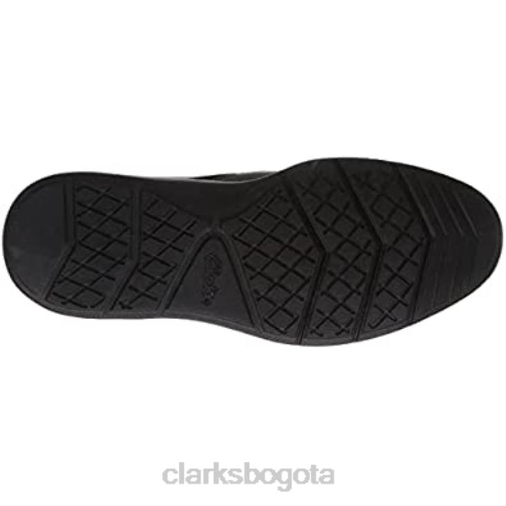 Clarks 0DX8L325 zapatilla baja dennet para hombre clarks cuero negro hombres cuero negro