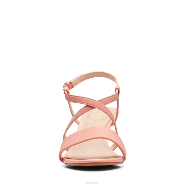 Clarks 0DX8L3256 hebilla clarks amali coral claro mujer coral claro