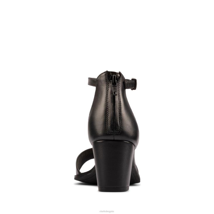 Clarks 0DX8L3263 kayl 60 2 partes clarks cuero negro mujer cuero negro
