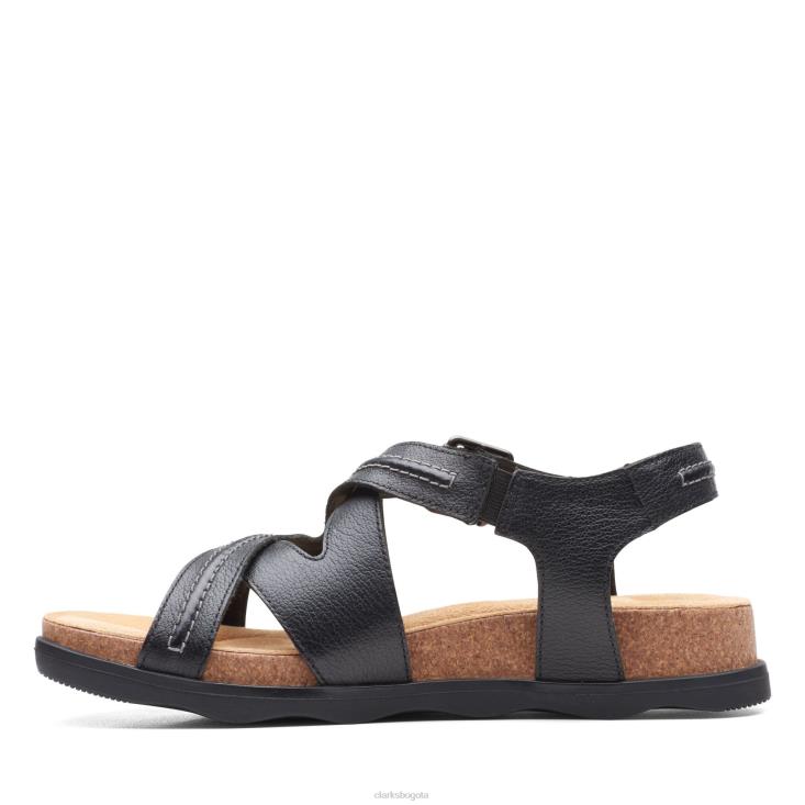 Clarks 0DX8L3266 clarks brynn ave cuero negro mujer cuero negro