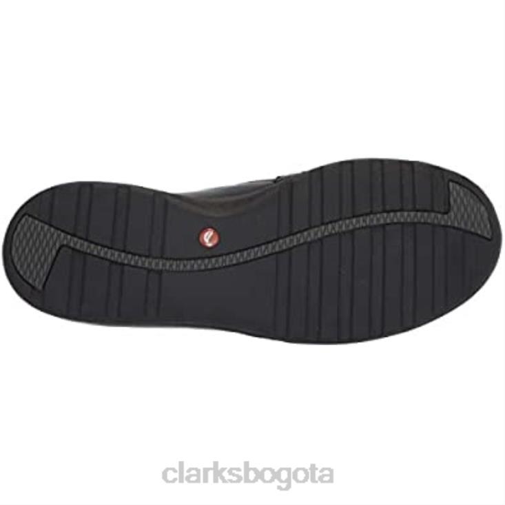 Clarks 0DX8L327 zapatilla con cremallera un adorn para mujer clarks combinación de gamuza de cuero negro mujer combinación de gamuza de cuero negro