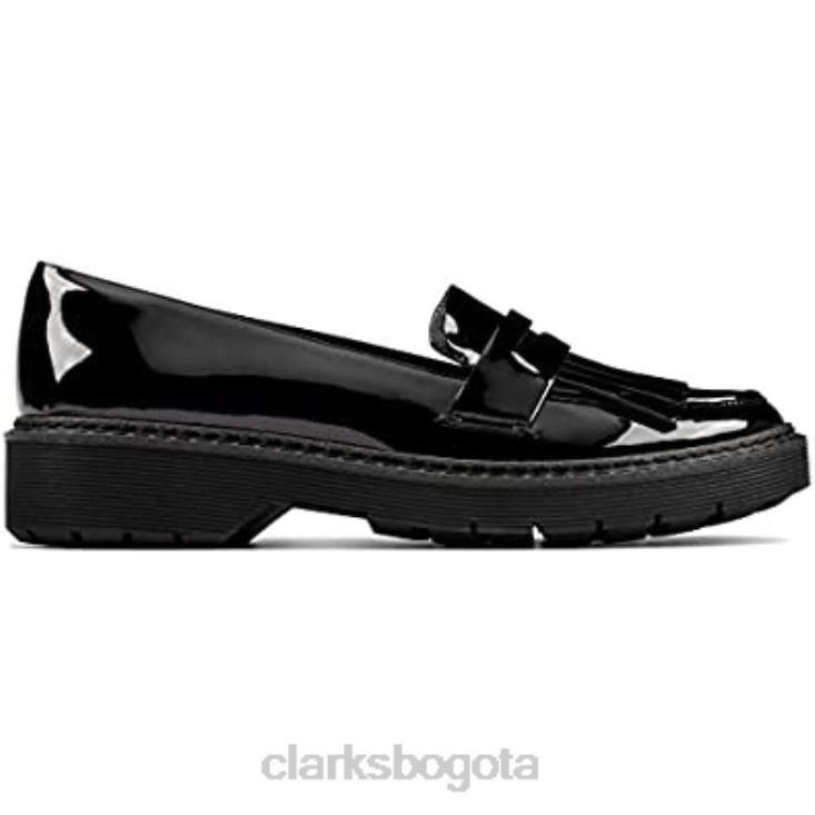 Clarks 0DX8L328 clarks witcombe amanecer zapatos de cuero negro unisexo