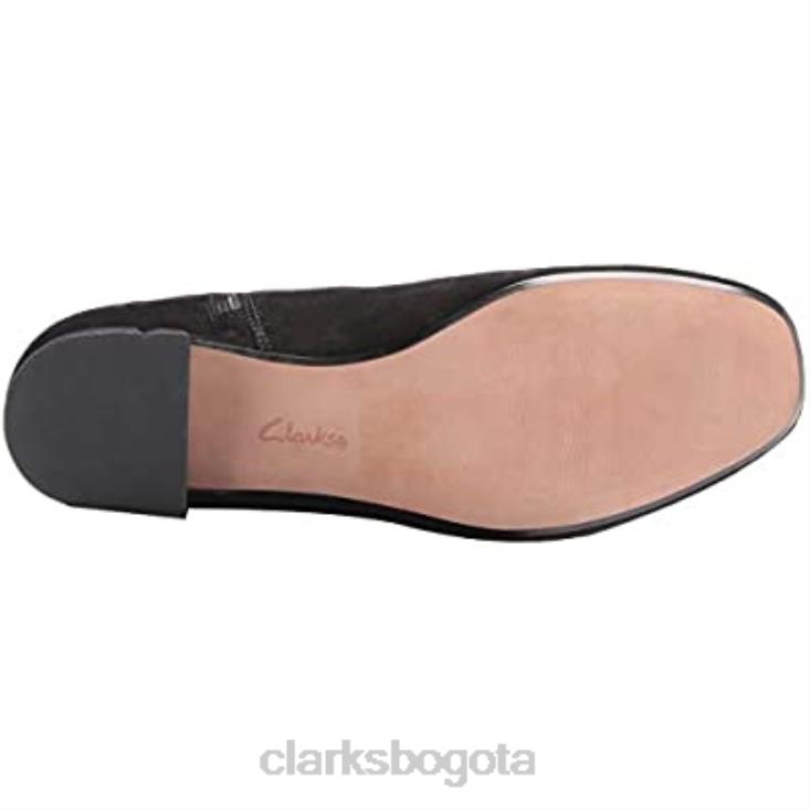 Clarks 0DX8L329 Botas altas hasta la rodilla marilyn abby de gamuza negra de Clarks para mujer mujer ante negro