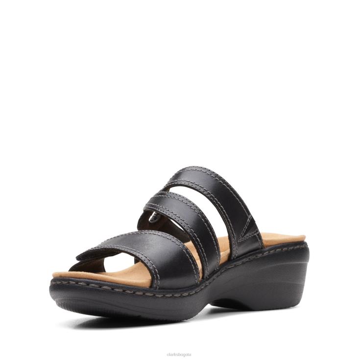 Clarks 0DX8L3295 merliah coral clarks cuero negro mujer cuero negro