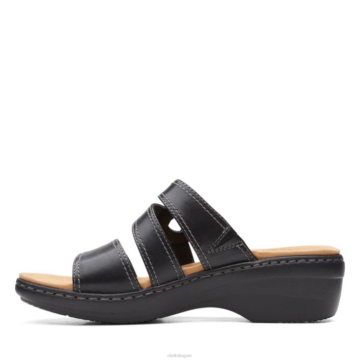 Clarks 0DX8L3295 merliah coral clarks cuero negro mujer cuero negro