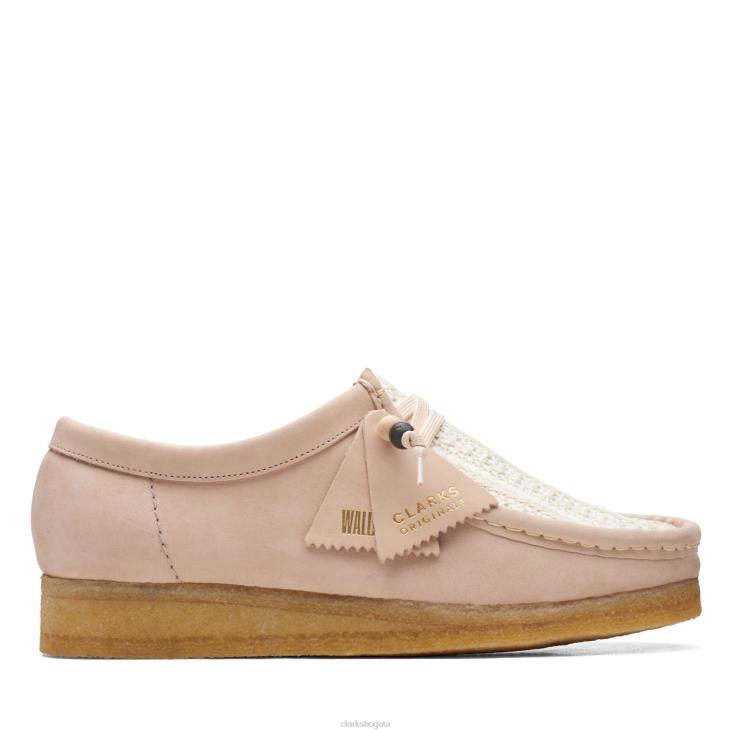 Clarks 0DX8L3299 clarks wallabee rafia natural mujer rafia natural
