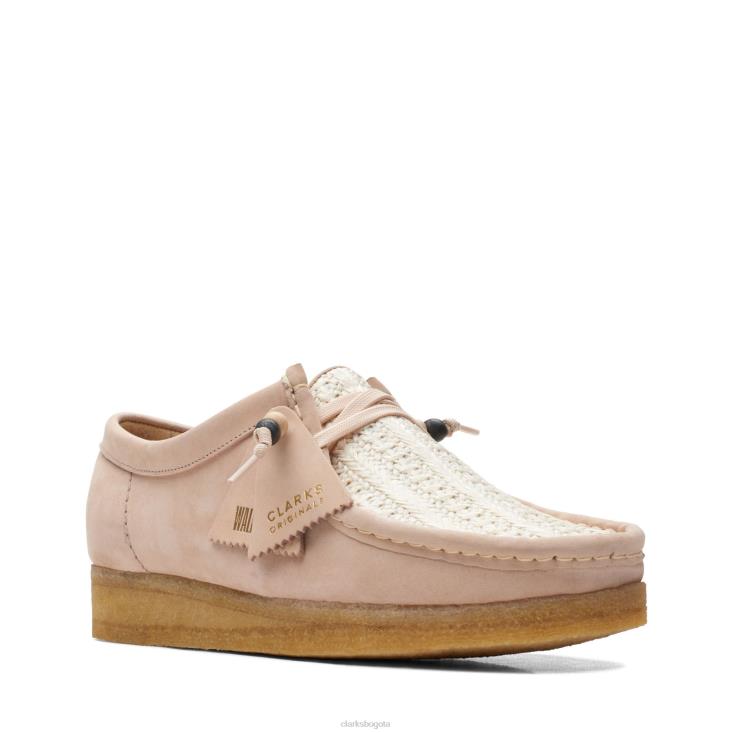 Clarks 0DX8L3299 clarks wallabee rafia natural mujer rafia natural