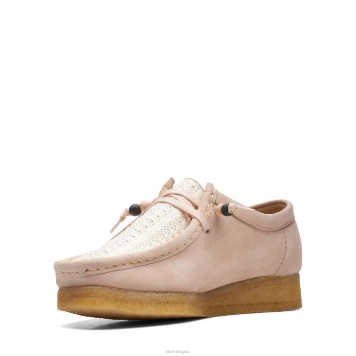 Clarks 0DX8L3299 clarks wallabee rafia natural mujer rafia natural