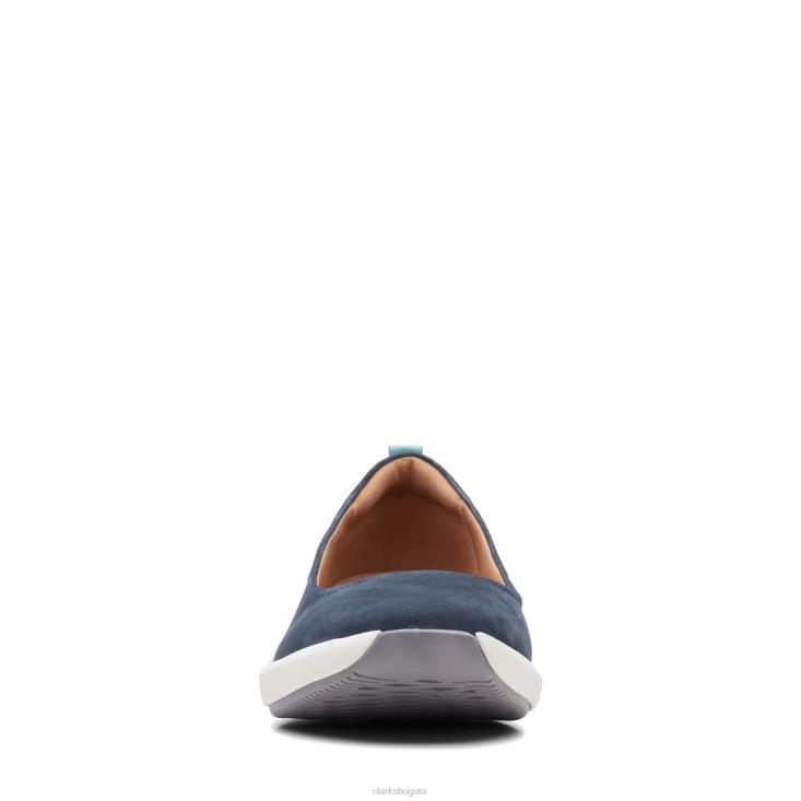 Clarks 0DX8L3303 clarks un rio vibe nubuck azul marino mujer nubuck azul marino