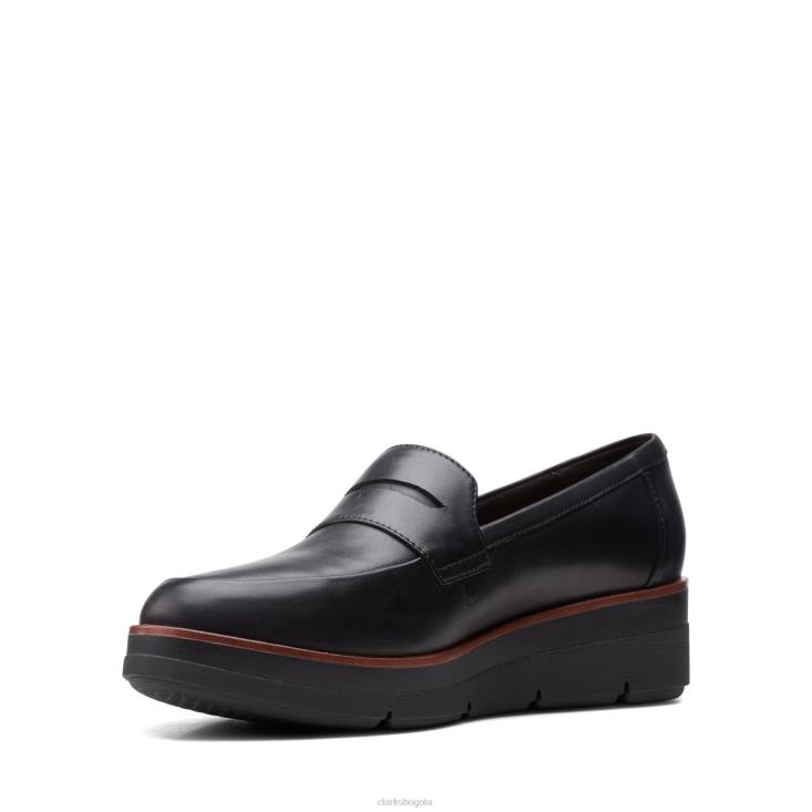 Clarks 0DX8L3306 clarks shaylstep cuero negro mujer cuero negro