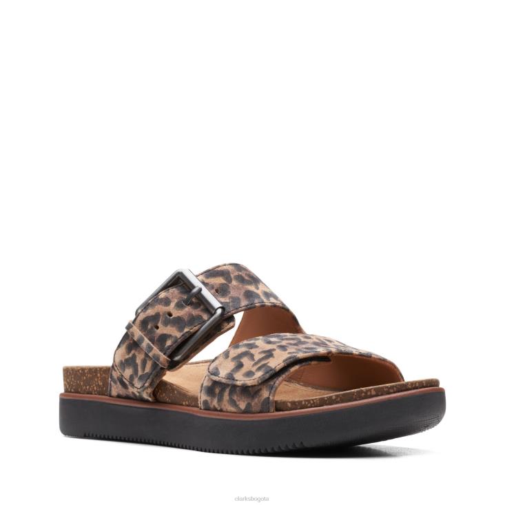 Clarks 0DX8L3309 elayne easy clarks estampado de leopardo mujer estampado de leopardo