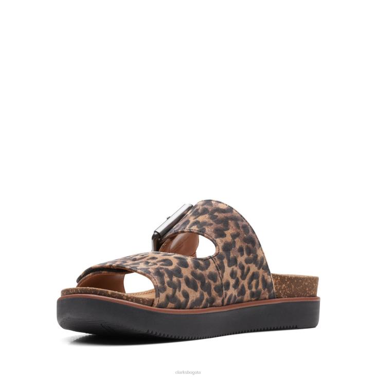 Clarks 0DX8L3309 elayne easy clarks estampado de leopardo mujer estampado de leopardo