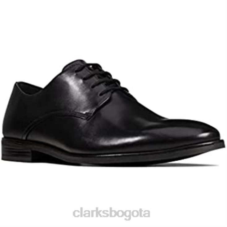 Clarks 0DX8L331 clarks stanford walk derby negros para hombre hombres cuero negro