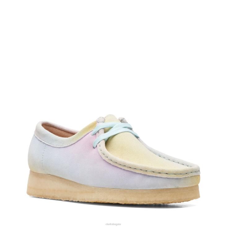 Clarks 0DX8L3317 wallabee clarks blanco/azul mujer blanco azul