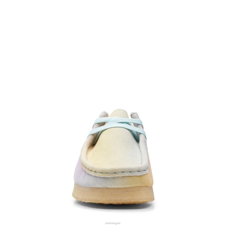 Clarks 0DX8L3317 wallabee clarks blanco/azul mujer blanco azul