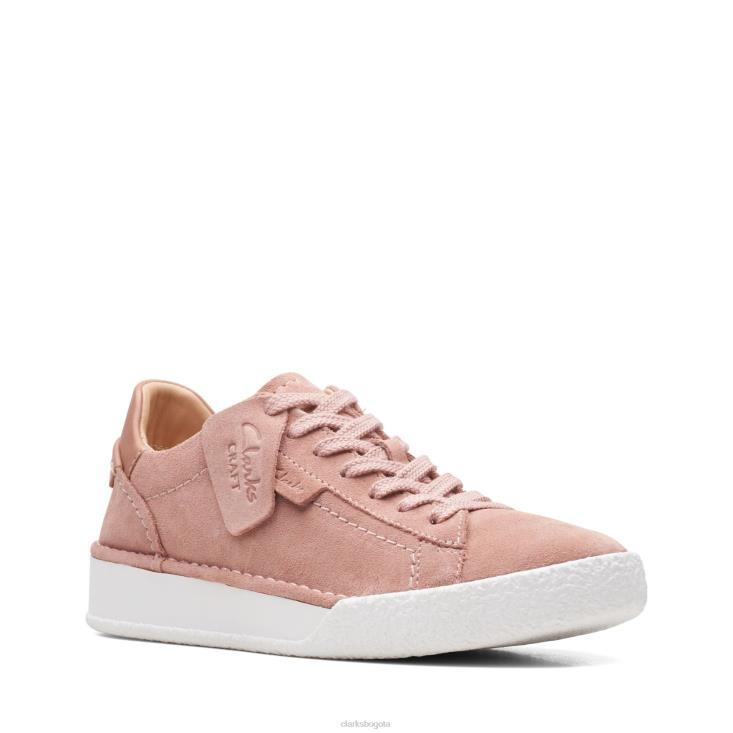Clarks 0DX8L3319 copa artesanal encaje clarks rosa gamuza mujer gamuza rosa
