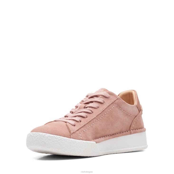 Clarks 0DX8L3319 copa artesanal encaje clarks rosa gamuza mujer gamuza rosa