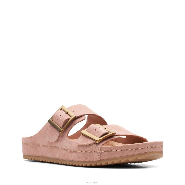 Clarks 0DX8L3337 clarks rose ante brookleigh sol mujer gamuza rosa