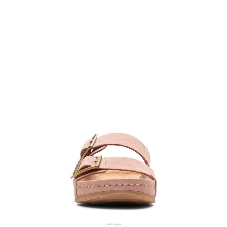Clarks 0DX8L3337 clarks rose ante brookleigh sol mujer gamuza rosa