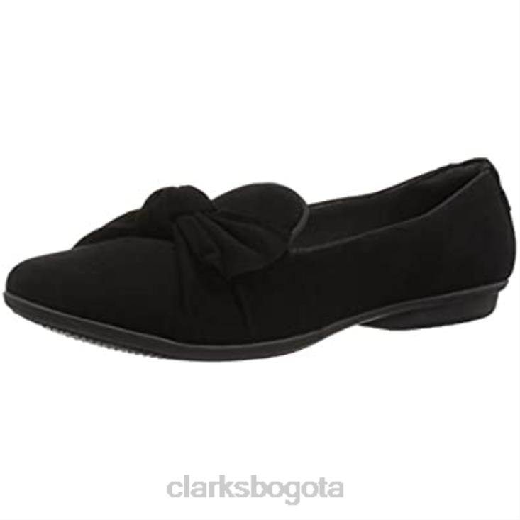 Clarks 0DX8L334 mocasín Graceljonas mujer plano ante negro clarks mujer ante negro