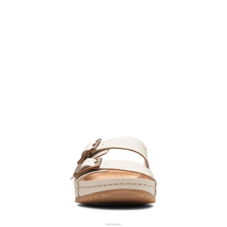 Clarks 0DX8L3347 clarks brookleigh sun de cuero marfil mujer cuero marfil