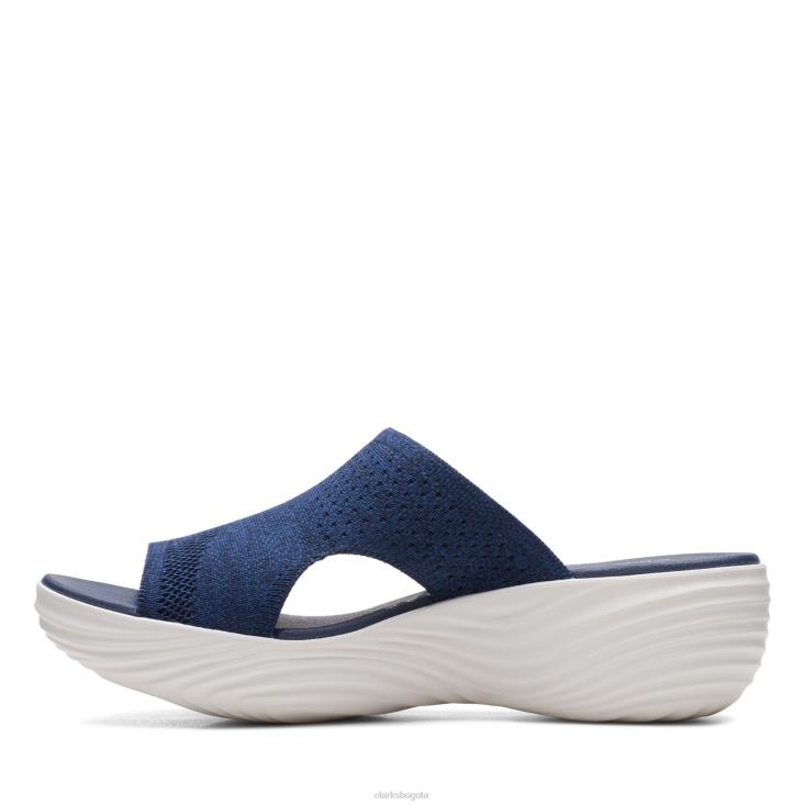 Clarks 0DX8L3348 clarks marcoral de punto azul marino mujer punto azul marino