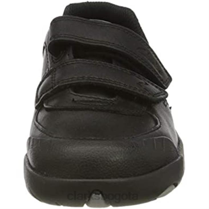 Clarks 0DX8L335 zapatillas bajas rex pace k para niño clarks negro niños cuero negro cuero negro
