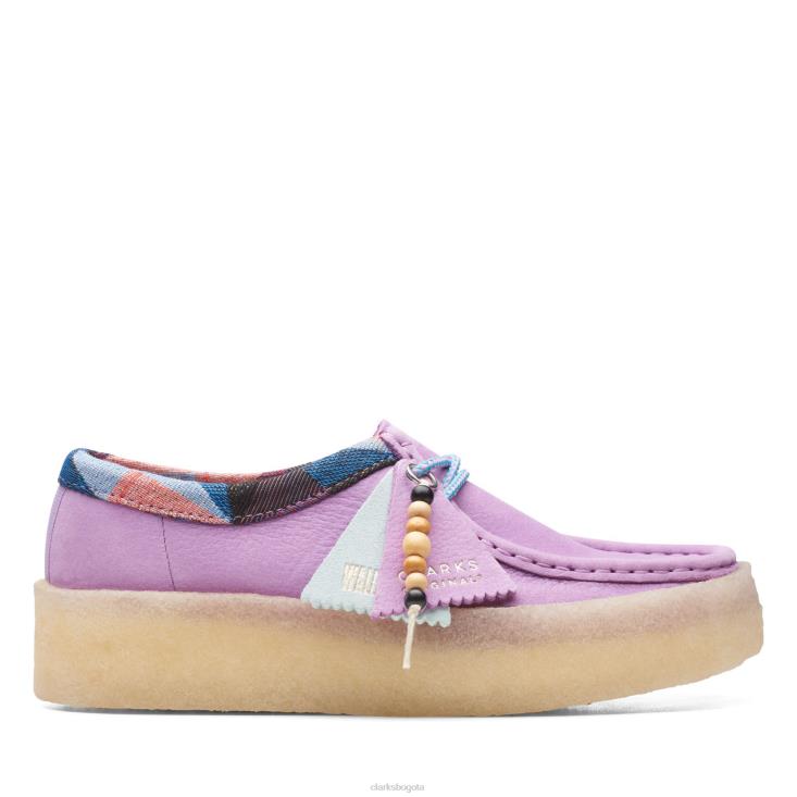 Clarks 0DX8L3373 taza wallabee clarks violeta claro mujer violeta claro