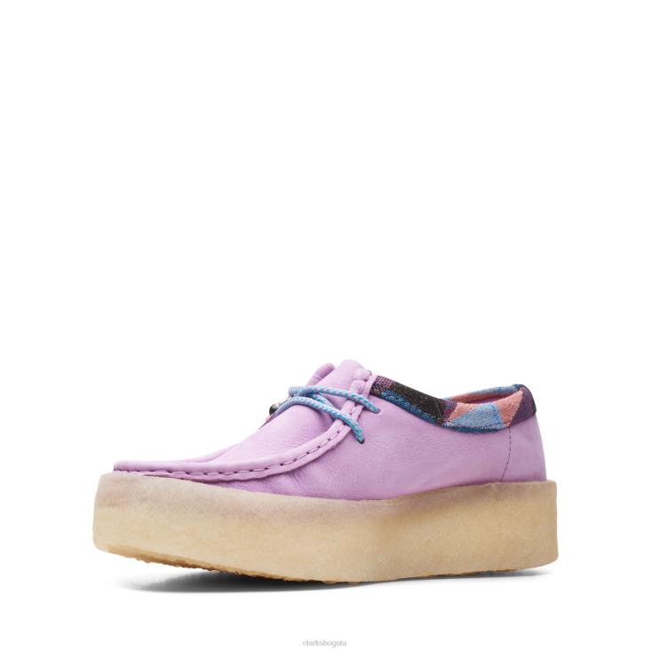 Clarks 0DX8L3373 taza wallabee clarks violeta claro mujer violeta claro