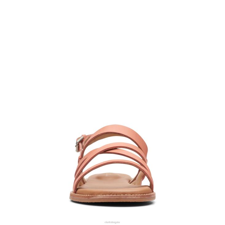 Clarks 0DX8L3376 coral claro clarks karsea sol mujer coral claro