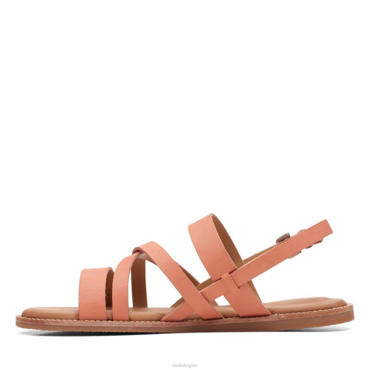 Clarks 0DX8L3376 coral claro clarks karsea sol mujer coral claro