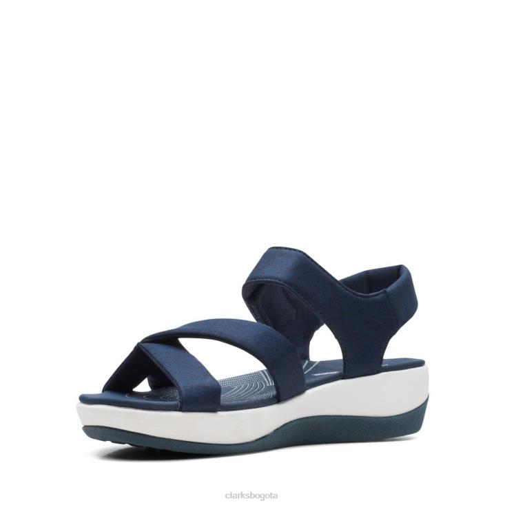 Clarks 0DX8L3384 Clarks textil azul marino Arla Gracie mujer textil azul marino