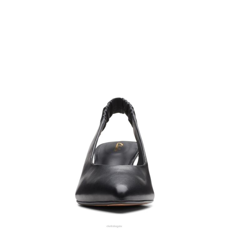 Clarks 0DX8L3386 Clarks Violet 55 Sling cuero negro mujer cuero negro