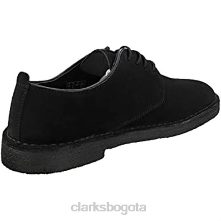 Clarks 0DX8L339 clarks negros derby londinense del desierto masculino hombres negro
