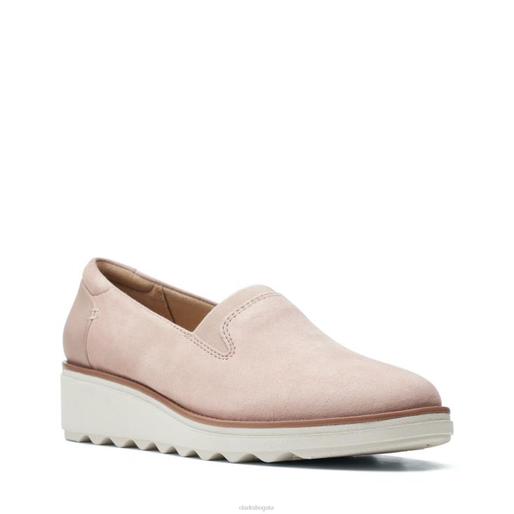 Clarks 0DX8L3394 clarks sharon dolly rosa polvoriento mujer Rosa empolvado