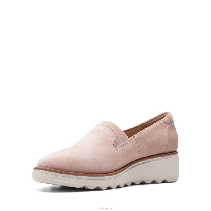 Clarks 0DX8L3394 clarks sharon dolly rosa polvoriento mujer Rosa empolvado