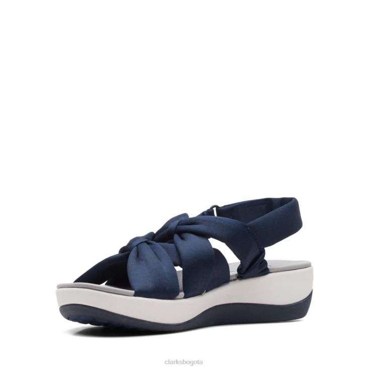 Clarks 0DX8L3396 textil azul marino arla meg clarks mujer textil azul marino