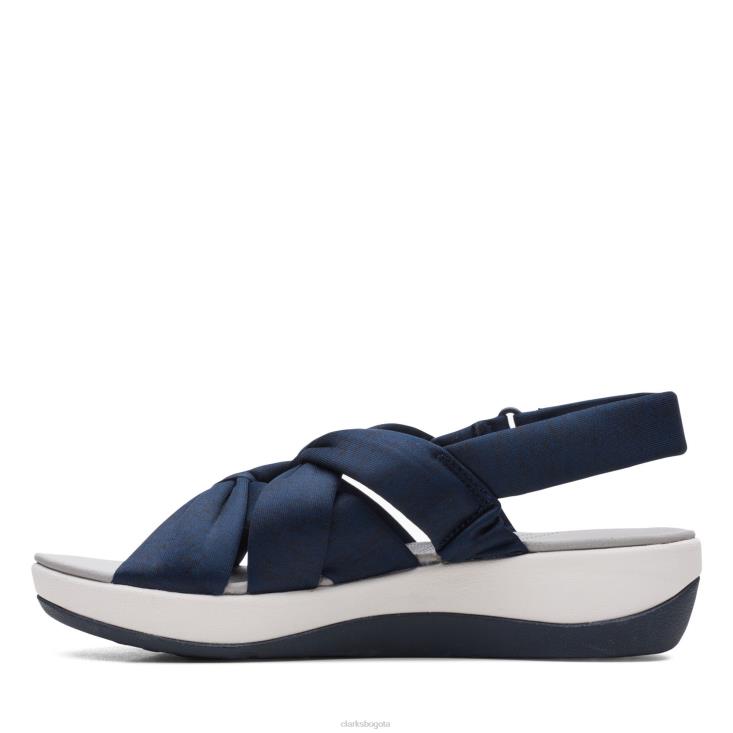 Clarks 0DX8L3396 textil azul marino arla meg clarks mujer textil azul marino