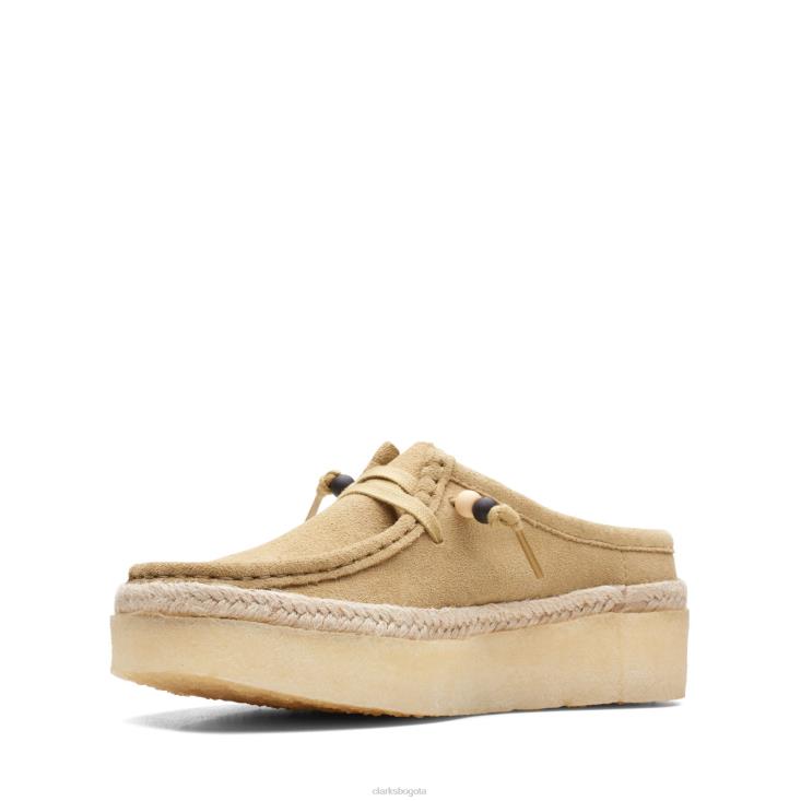 Clarks 0DX8L3399 wallabee cup lo clarks arce ante mujer gamuza de arce